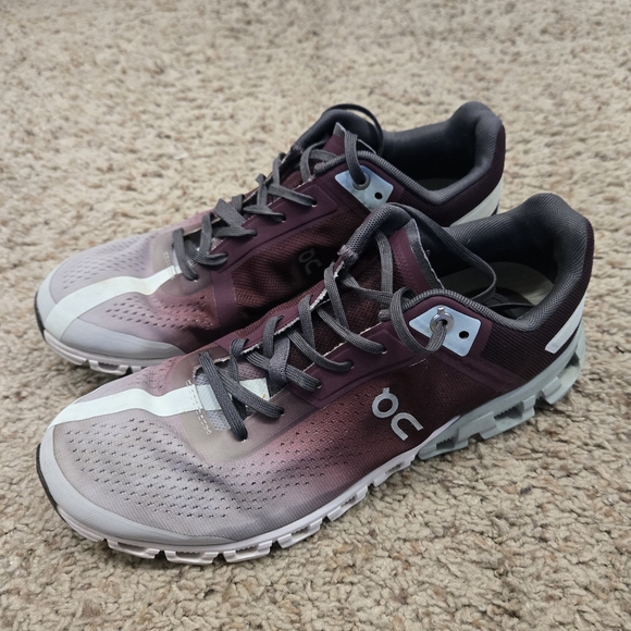 On Running Shoes - On Cloud Flow Women's Cloudflow 3 Running Shoes Mulberry Mineral Aqua Size 9.5